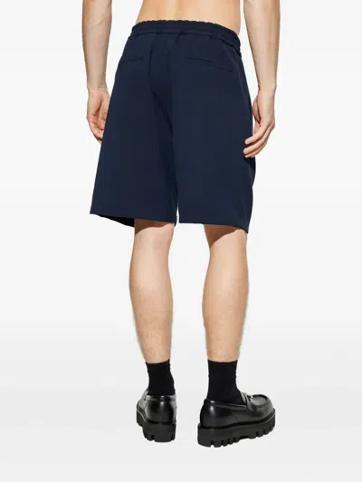 Emporio Armani Elasticated-waistband Shorts In Blue
