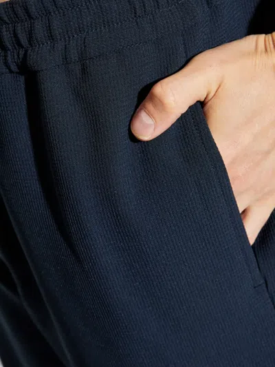 Emporio Armani Elasticated-waistband Shorts In Blue