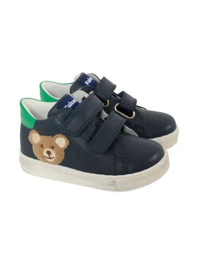 Falcotto Teddy-embellished Double-strap Sneakers In Black