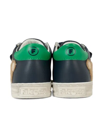 Falcotto Teddy-embellished Double-strap Sneakers In Black