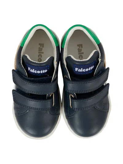 Falcotto Teddy-embellished Double-strap Sneakers In Black