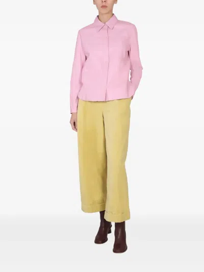 Alysi Leather Jacket In Pink
