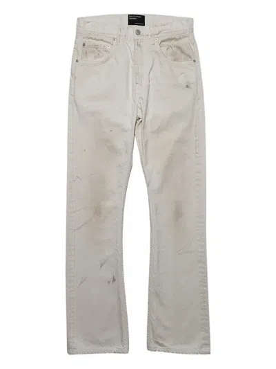 Enfants Riches Deprimes Distressed Cotton Jeans In Neutral