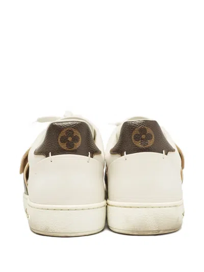 Pre-owned Louis Vuitton Frontrow Leather Monogram-strap Sneakers