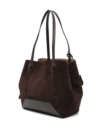 Jimmy Choo Diamond Suede-leather Tote Bag
