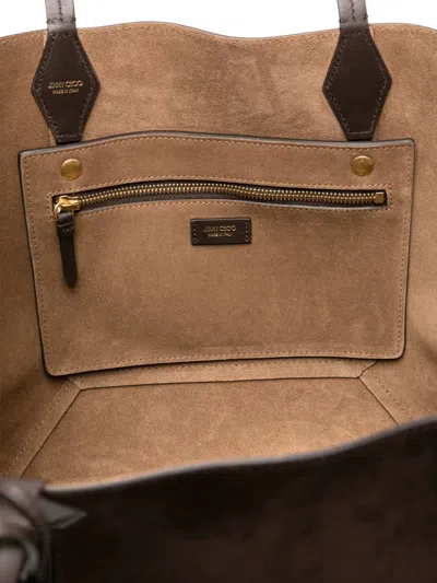 Jimmy Choo Diamond Suede-leather Tote Bag