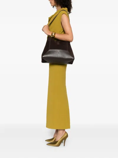 Jimmy Choo Medium Diamond Suede Leather Shoulder Bag