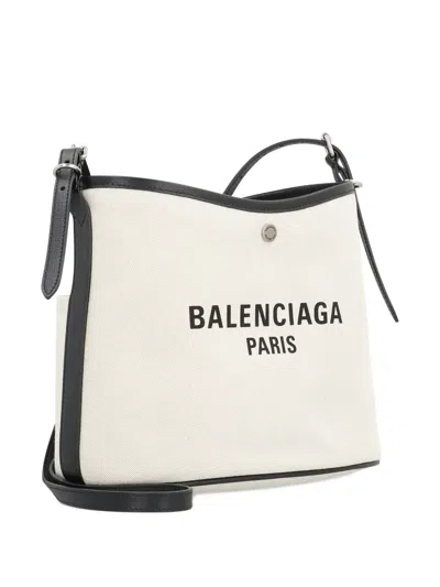 Balenciaga Logo Leather-trimmed Shoulder Bag