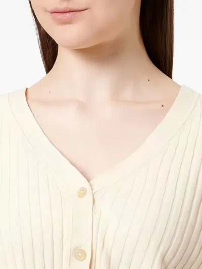 Marc O'polo Cotton-linen Cardigan In White