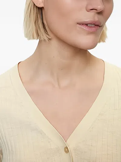 Marc O'polo Cotton-linen Cardigan In White