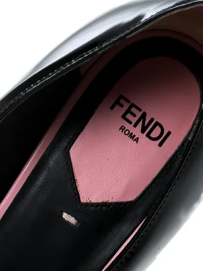 Pre-owned Fendi 50mm Eloise Patent Leather Block Heel Pumps