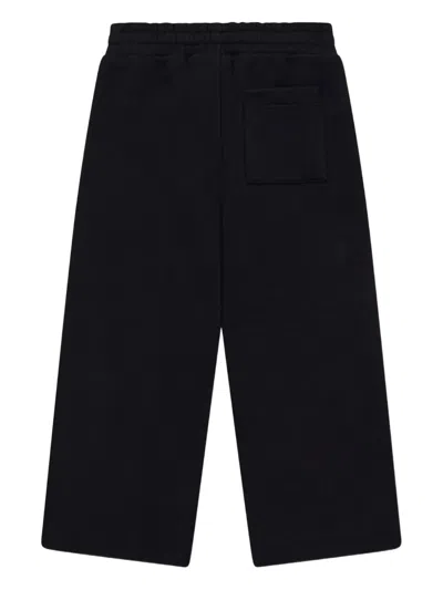 The Couture Club Kids Emblem Applique Joggers In Black