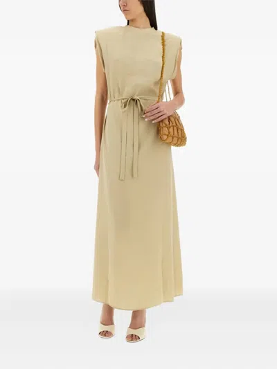 Alysi Peach Touch Long Dress In Neutral