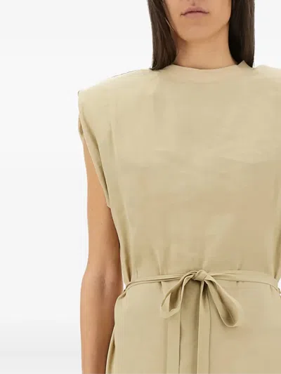 Alysi Peach Touch Long Dress In Neutral