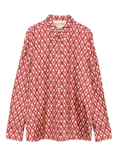 Valentino Long-sleeved Shirt In Multi