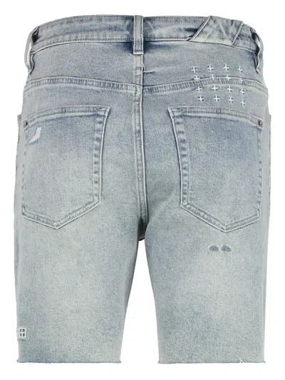 Ksubi Denim Bermuda Shorts In Blue
