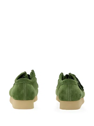 Clarks Originals Wallabee 2604 Suede Shoes In Green