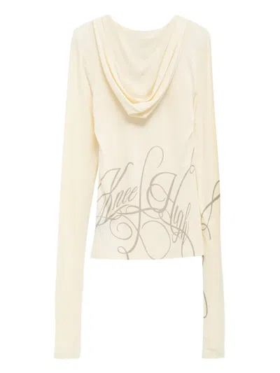 Niihai Fixed-hood Long-sleeve Top