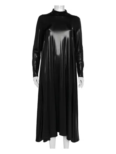 Pre-owned Maison Margiela Long-sleeve Flared Midi Dress