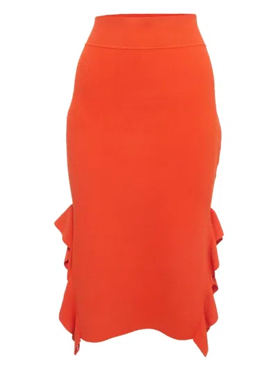 Pre-owned Opening Ceremony Ruffle Pencil Midi Skirt