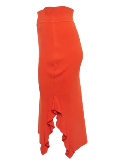 Pre-owned Opening Ceremony Ruffle Pencil Midi Skirt