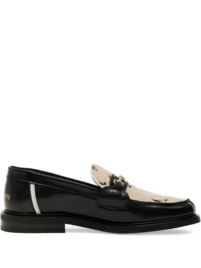 Filling Pieces Generations Leather-trimmed Pattern Loafers