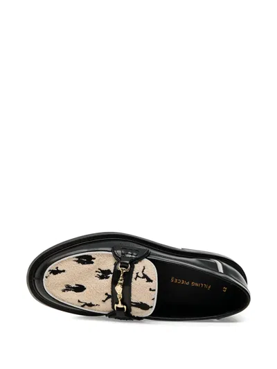 Filling Pieces Generations Leather-trimmed Pattern Loafers