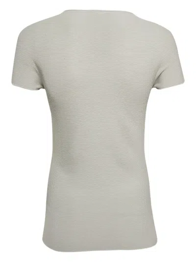 Pre-owned Giorgio Armani Ribbed Cotton T-shirt