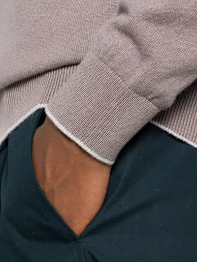 Eleventy Cashmere Crew-neck Sweater In Gray
