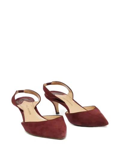 Pre-owned Paul Andrew Suede Slingback Pumps