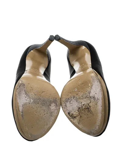 Pre-owned Nicholas Kirkwood 125mm Satin Platform Pumps