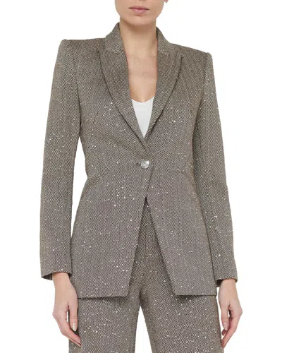 L Agence L'agence Sheila Structured Wool-blend Blazer