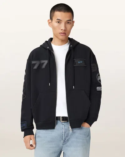 Allsaints Williams X  Apex Zip Sweatshirt In Black