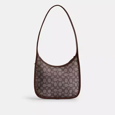 Coach Curve Zip Bag In Signature Jacquard