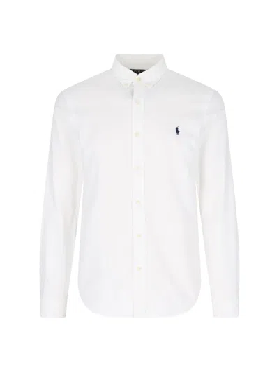 Polo Ralph Lauren Long Sleeve Sport Shirt In White