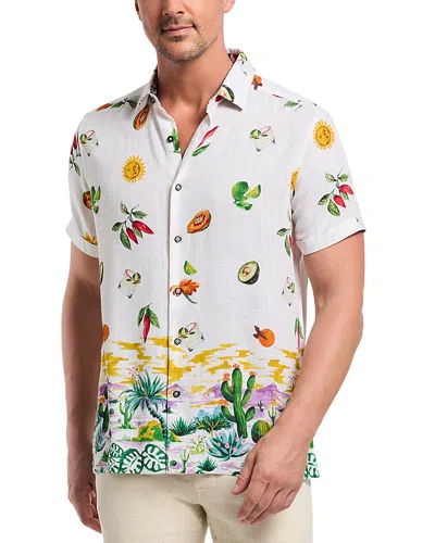 Robert Graham Mezcal Print Short Sleeve Button-up Shirt In Multi
