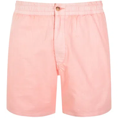 Ralph Lauren Front Flat Shorts Elastic Waistband In Pink
