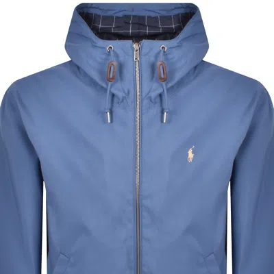 Ralph Lauren Linded Windbeaker Jacket Blue In Blue