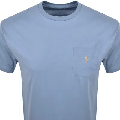 Ralph Lauren Logo T Shirt Blue In Blue
