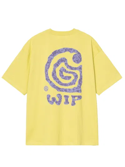 Carhartt Helix T-shirt In Yellow