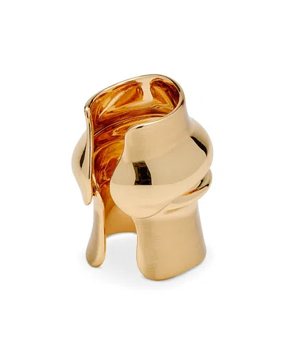 Cult Gaia Bambu Bamboo Statement Ring In Yellow