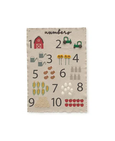 Lorena Canals Wall Hanger Farm Numbers - Age 3+ Years In Multi