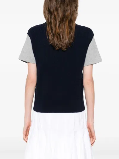 Sandro Layered T-shirt In Black