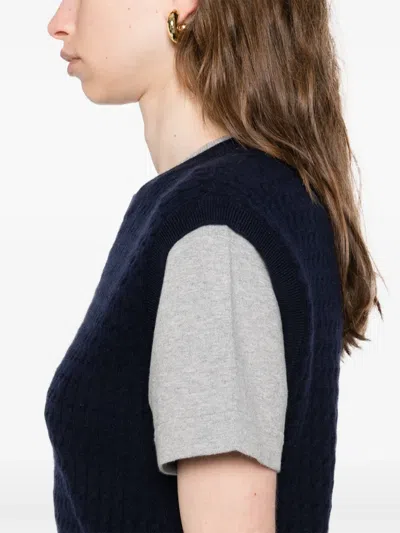 Sandro Layered T-shirt In Black