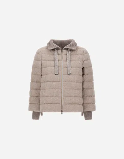 Herno Resort Cape In Lucent Cashmere Wool
