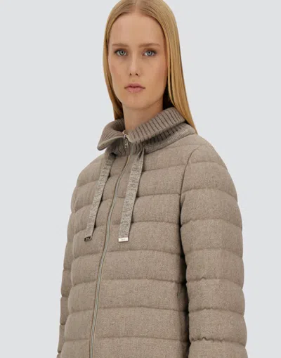 Herno Resort Cape In Lucent Cashmere Wool