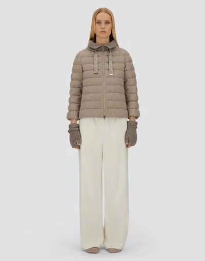 Herno Resort Cape In Lucent Cashmere Wool