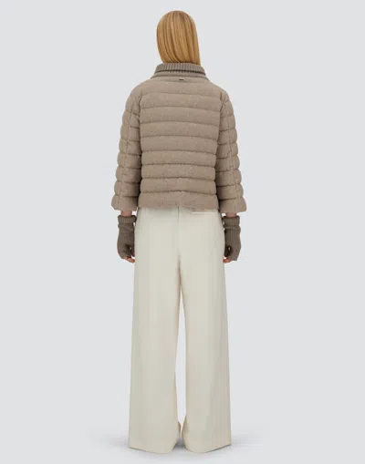 Herno Resort Cape In Lucent Cashmere Wool