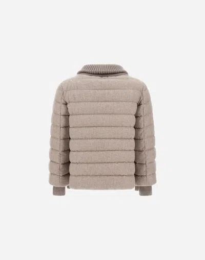 Herno Resort Cape In Lucent Cashmere Wool