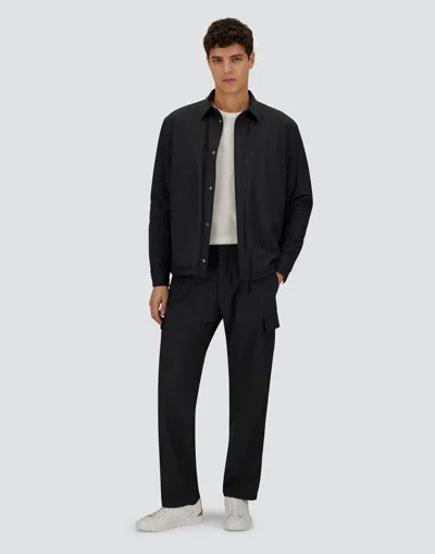 Herno Anthracite Trousers With Cargo Pockets And Belt Loops In Black